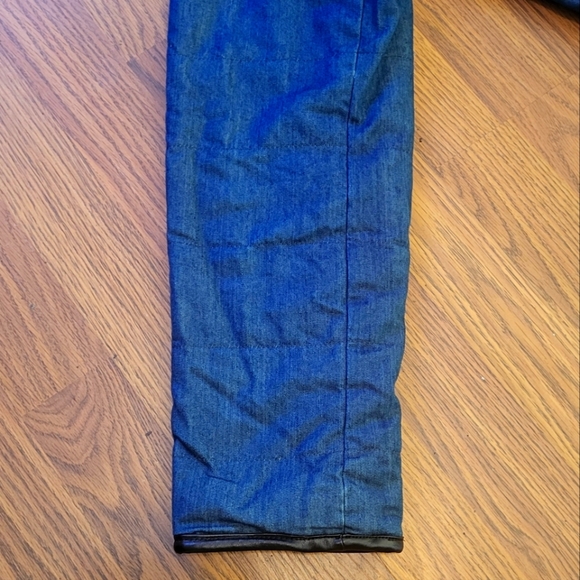 Tribal Reversible Red & Black Fleece Buffalo Plaid Denim Jacket M A26 - Picture 9 of 14